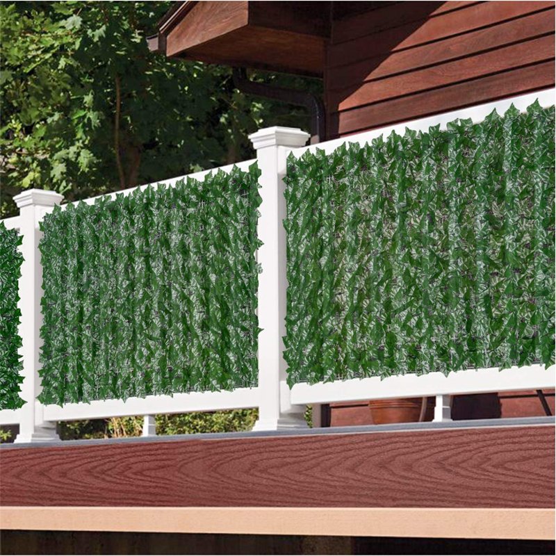 Expandable Faux Ivy Privacy Fence Panel For Garden Patio Decor