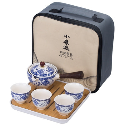 Exquisite Rotating Traditional Chinese Tea Set Collection