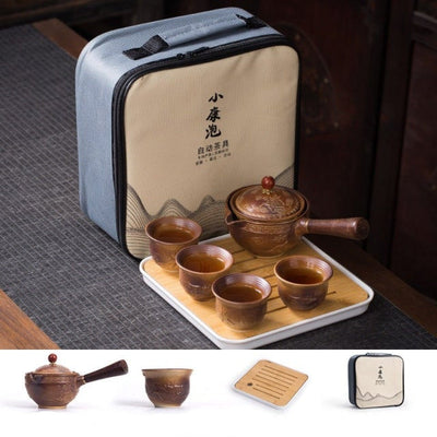 Exquisite Rotating Traditional Chinese Tea Set Collection