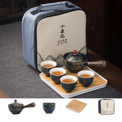 Exquisite Rotating Traditional Chinese Tea Set Collection