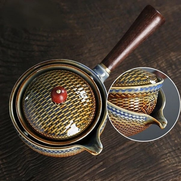 Exquisite Rotating Traditional Chinese Tea Set Collection