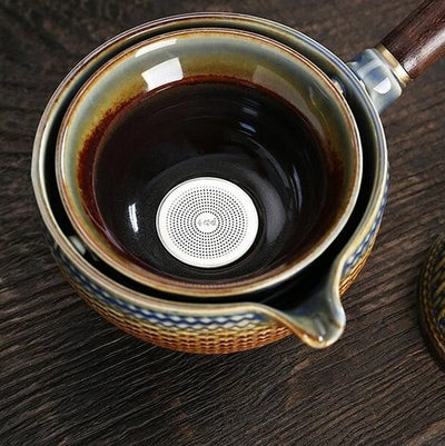 Exquisite Rotating Traditional Chinese Tea Set Collection