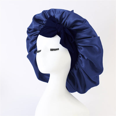 Layered Satin Hair Bonnet For Smooth Hair Care And Protection