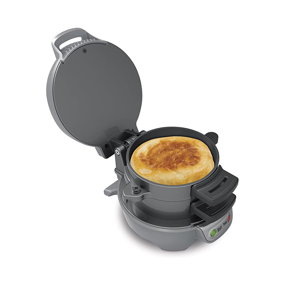 Breakfast Sandwich Maker With Egg Cooker Ring And Waffle Function