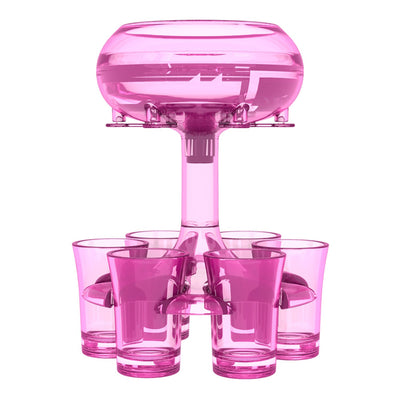 6-Shot Glass Shot Dispenser Holder For Wine Whisky Beer Party