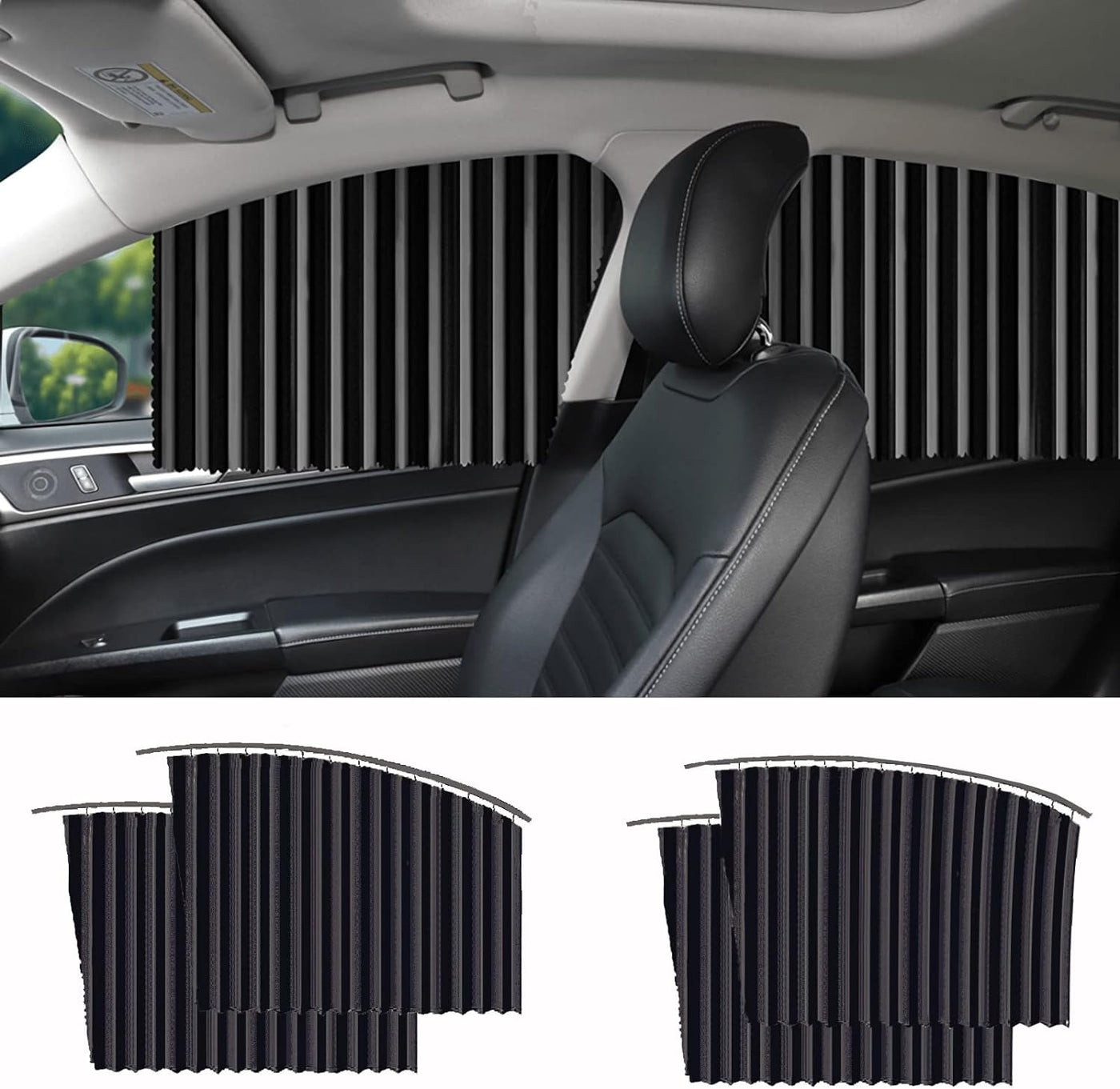 Universal Fit Magnetic Car Window Sunshade Side Privacy Shield