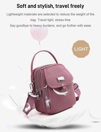 Large Capacity Shoulder Bag With Multi-layer Spacious Design