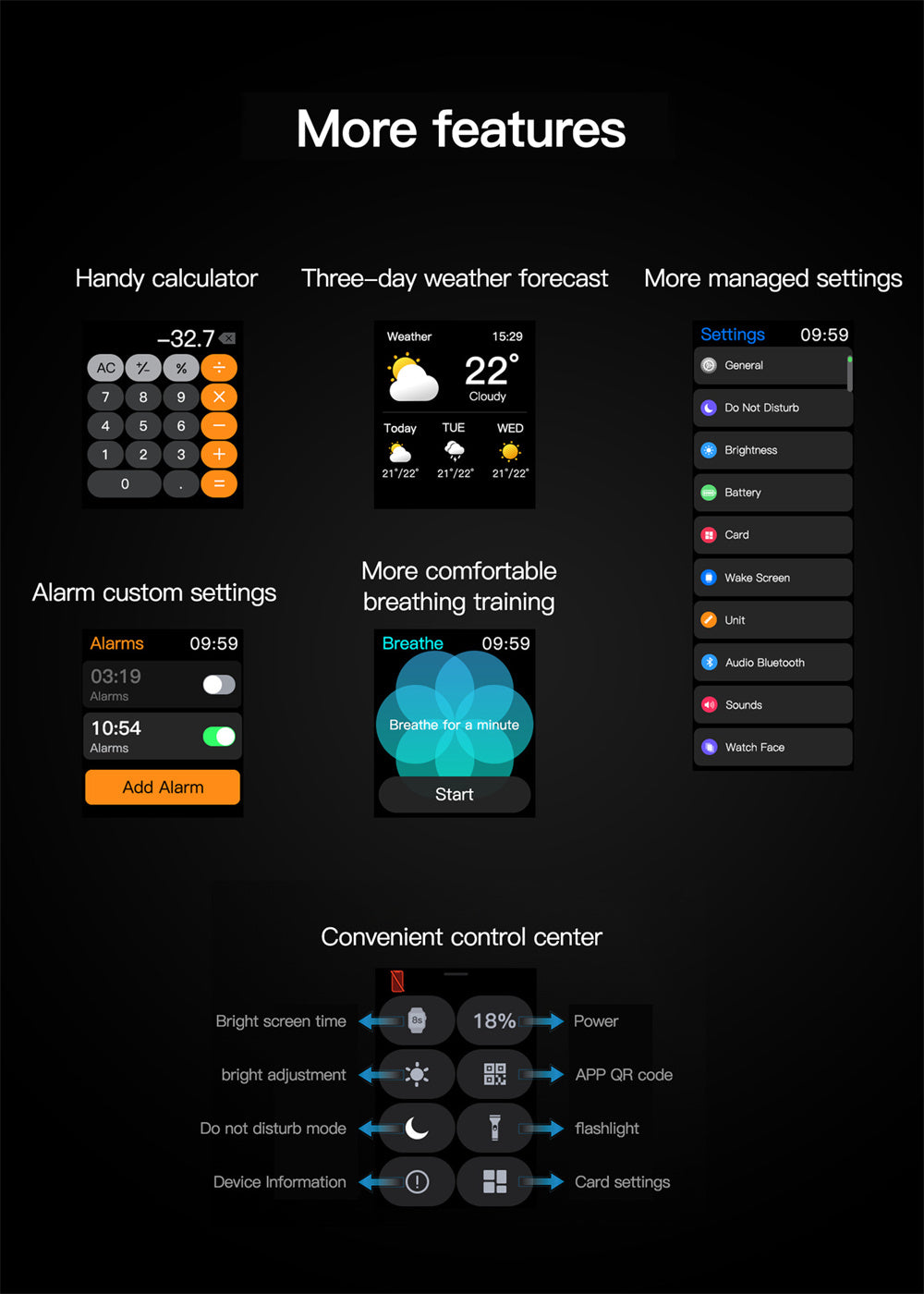 Smart Waterproof Watch With Fitness Tracker And Heart Rate Monitor