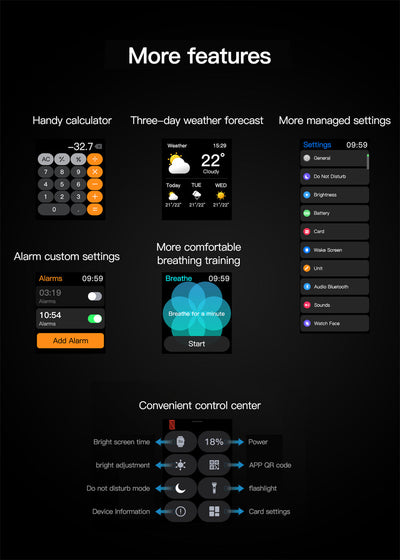 Smart Waterproof Watch With Fitness Tracker And Heart Rate Monitor