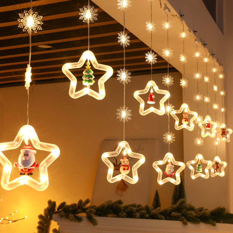 Christmas LED Wishing Ball String Lights Set Of 10 Decorative Balls