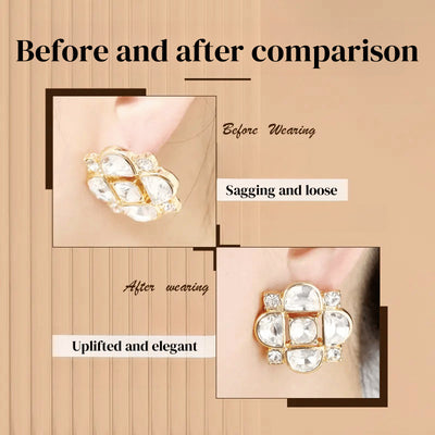 Clear Silicone Earring Backs With Secure Comfortable Support