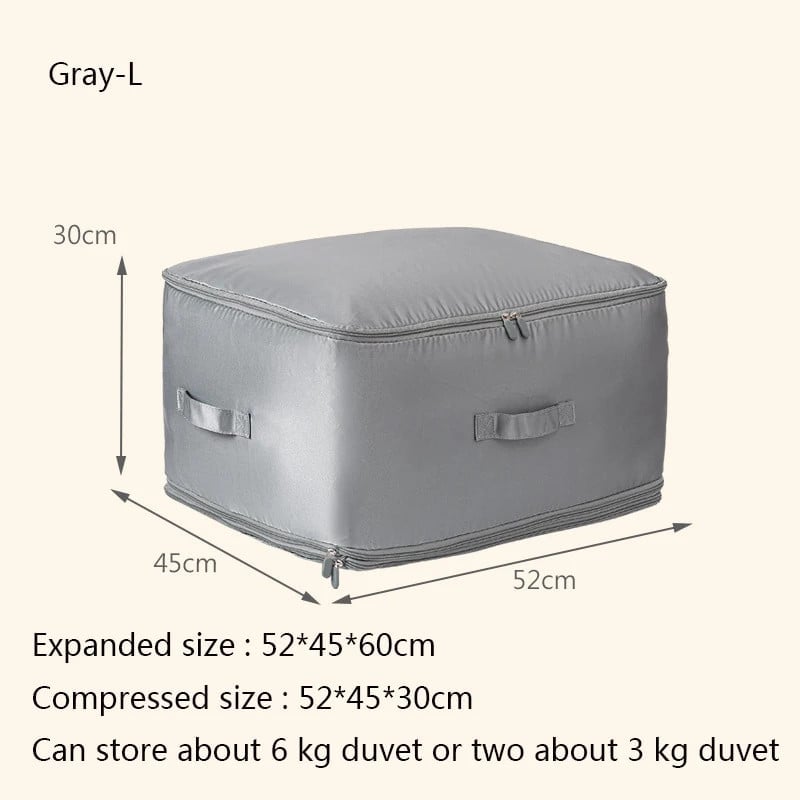 Large Capacity Compressive Duvet Storage Bag For Bedding Organization