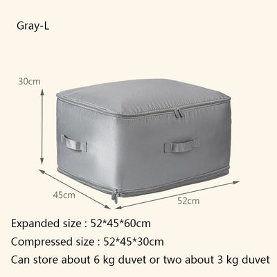 Large Capacity Compressive Duvet Storage Bag For Bedding Organization