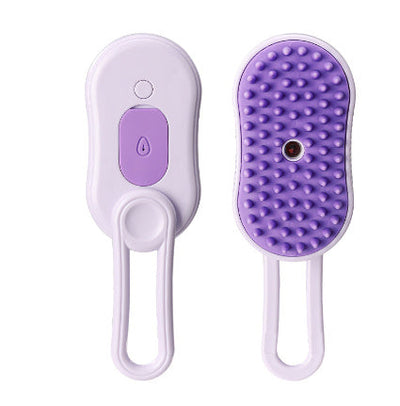 Steam Pet Brush 3 In 1 Electric Grooming Comb For Cats And Dogs