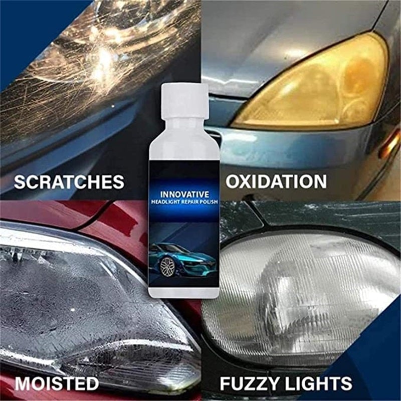 Car Headlight Repair Fluid Restores Clear Bright Lights Quickly