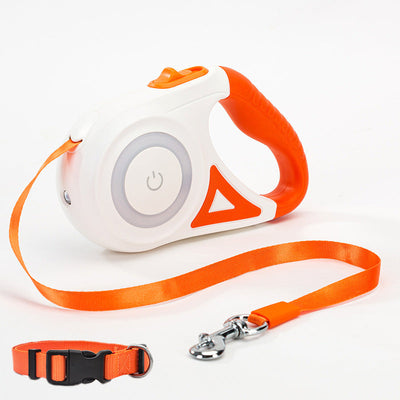 Retractable Dog Leash With Collar And Traction Rope For Small Medium Dogs
