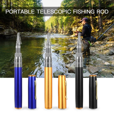 Pocket Fishing Rod Compact Lightweight Telescopic Travel Rod