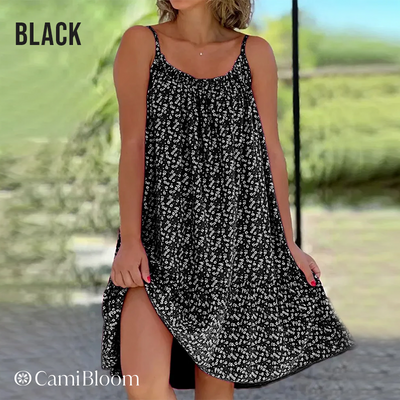 Floral Camisole Dress Lightweight Summer Floral Print Sleeveless Dress
