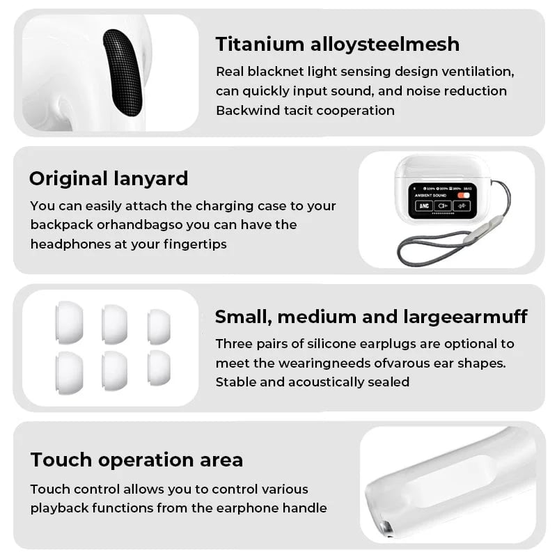 Noise Cancelling Bluetooth Earbuds With Superior Sound And Comfort