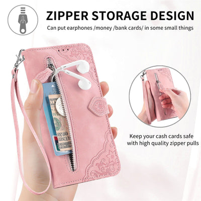 Skin Feel Flip Leather Wallet Phone Case For Protection