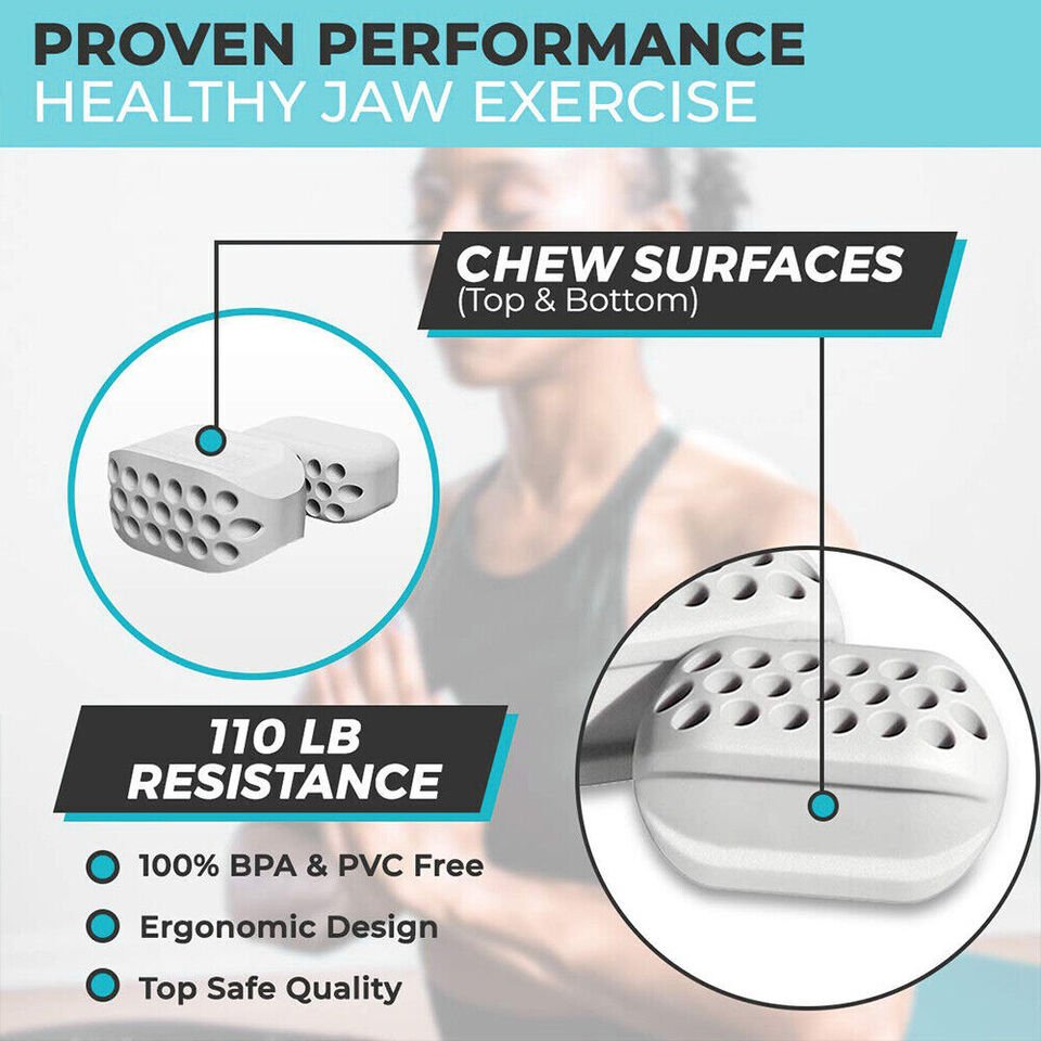 Facial Jaw Exerciser Fitness Ball For Jawline And Neck Toning