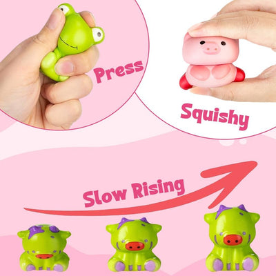 24 PCS Easter Squishy Toys Prefilled Slow Rising Eggs Set