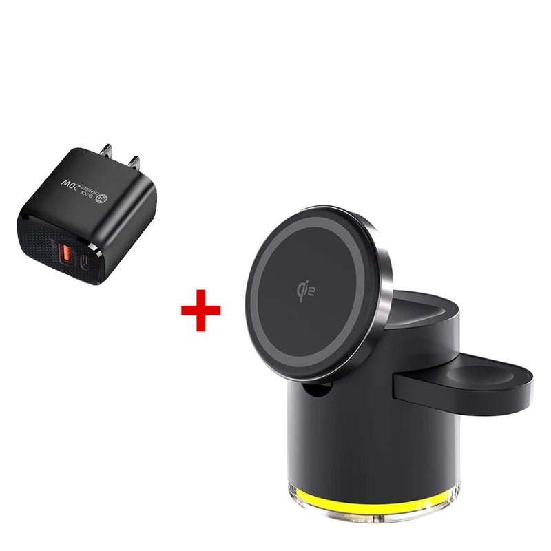 Fast Charging Wireless Charger 3-in-1 Foldable Stand For IPhone Apple Watch AirPods