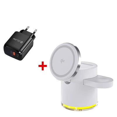 Fast Charging Wireless Charger 3-in-1 Foldable Stand For IPhone Apple Watch AirPods