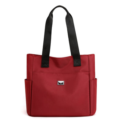 Waterproof Nylon Shoulder Bag Large Capacity Multi Pocket Design