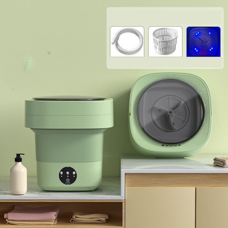 Portable Folding Washing Machine Compact Lightweight Travel Laundry Washer