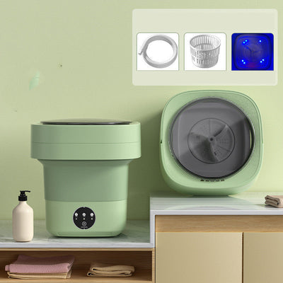 Portable Folding Washing Machine Compact Lightweight Travel Laundry Washer