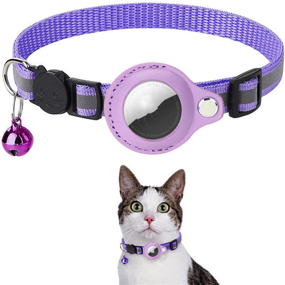 Reflective Airtag Collar Waterproof Nylon Holder Case For Pets