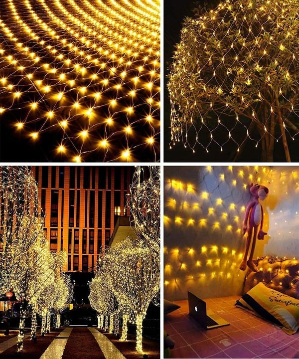 Net Mesh Waterproof LED String Lights For Outdoor Decoration