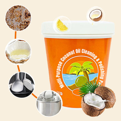 Multi-Purpose Coconut Oil Cleaning Paste For Polishing And Care