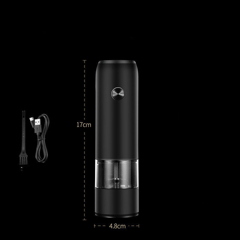 Rechargeable Electric Pepper Grinder Set Adjustable Coarseness LED Light