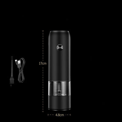 Rechargeable Electric Pepper Grinder Set Adjustable Coarseness LED Light