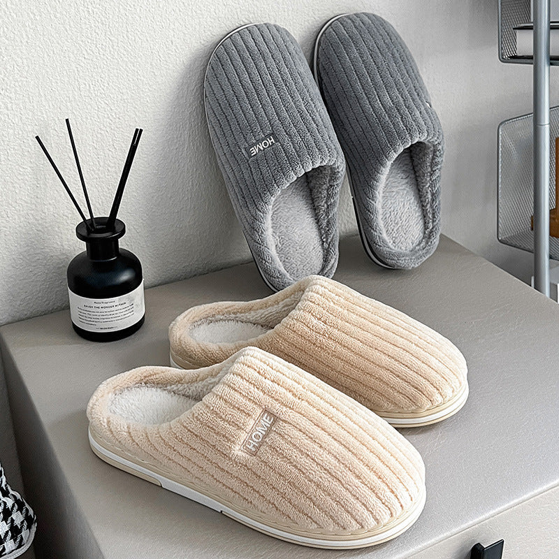 Winter Cotton Slippers Soft Warm Indoor Non Slip Comfort Footwear