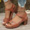 Elegant Women's Block Heel Sandals Stylish Comfortable Design