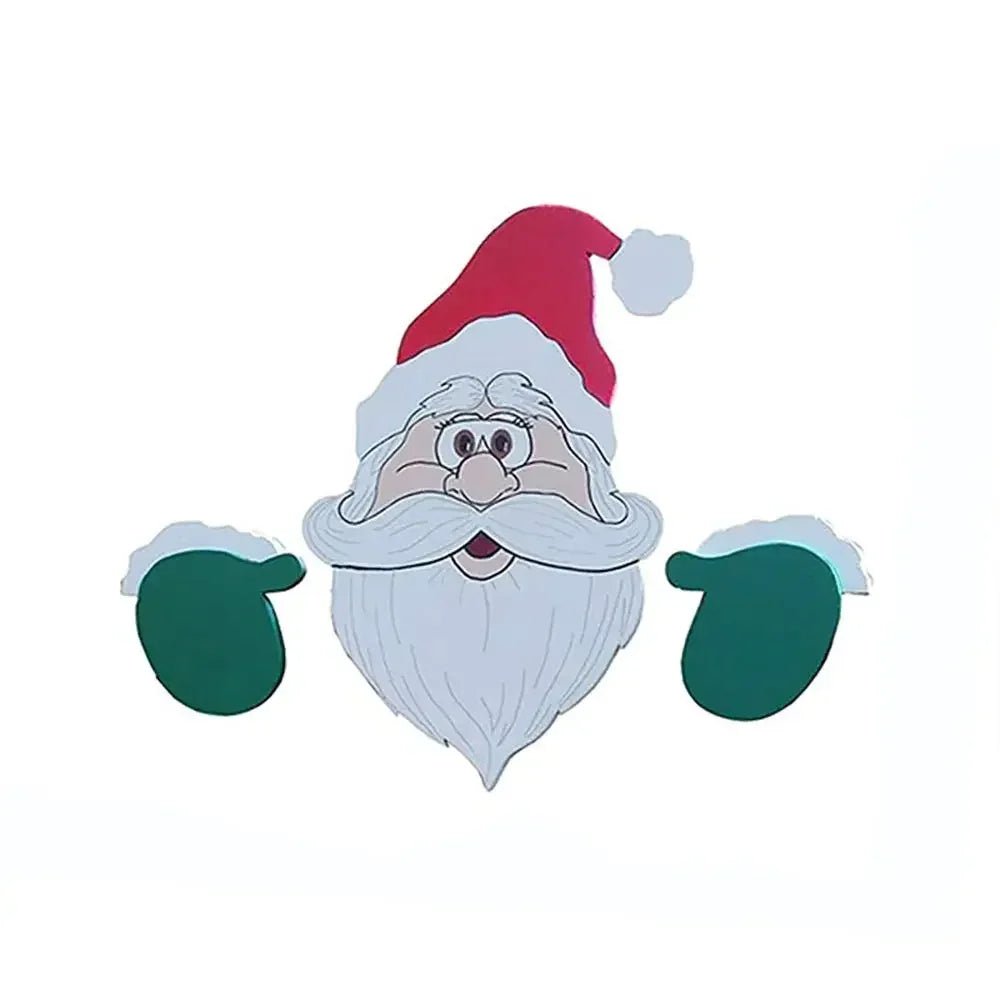Fence Panel Christmas Decor Santa Snowman Reindeer Indoor Outdoor Charm
