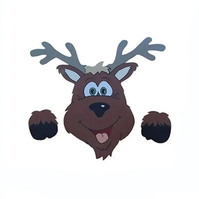 Fence Panel Christmas Decor Santa Snowman Reindeer Indoor Outdoor Charm