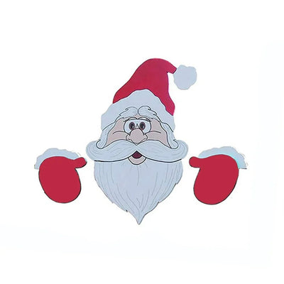 Fence Panel Christmas Decor Santa Snowman Reindeer Indoor Outdoor Charm