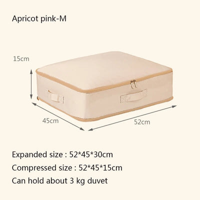 Large Capacity Compressive Duvet Storage Bag For Bedding Organization