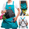 Cross Back Gardening Apron With Deep Kangaroo Pockets For Tools