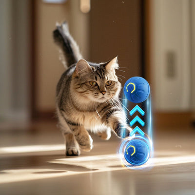 Interactive Pet Toy Ball Electronic Moving Playful Cat Dog Toy