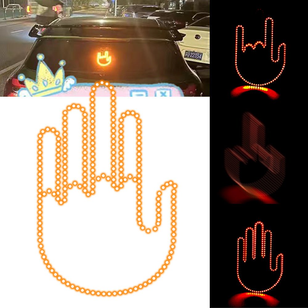 Finger Warning Brake LED Light With Remote For Car Safety Signals