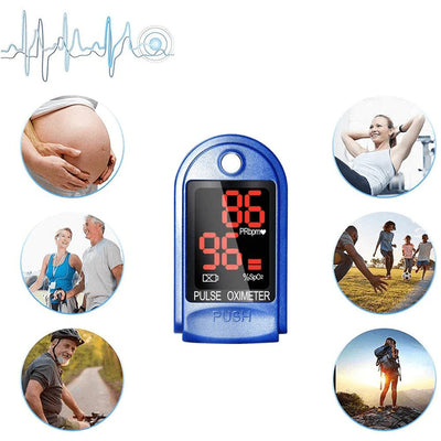 Fingertip Pulse Oximeter With SpO2 PR Value And Waveform Display