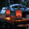 Fireplace Lantern Lamp LED Hanging Decorative Simulation Light