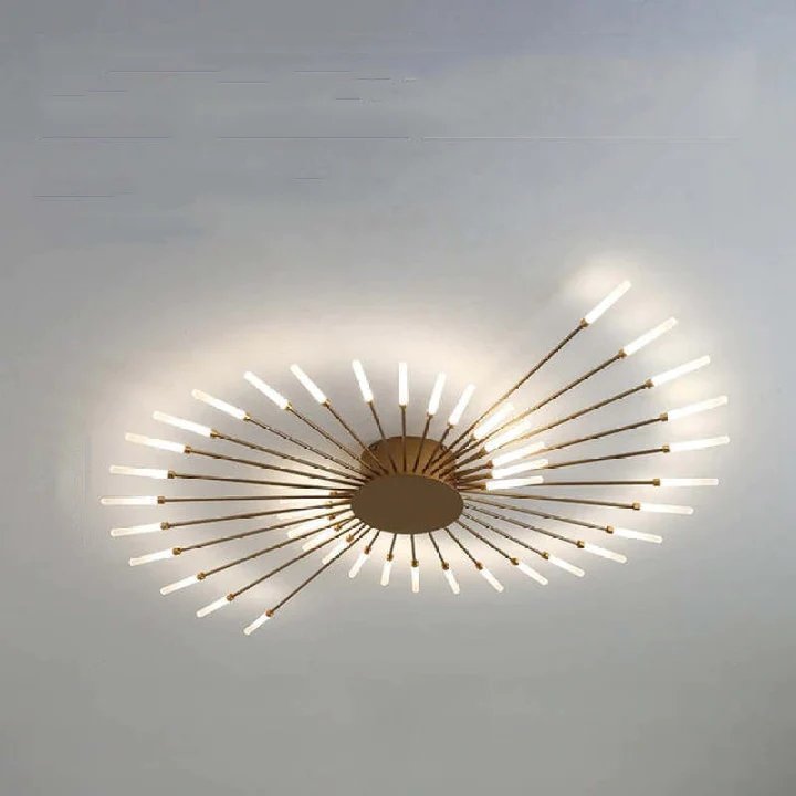 Firework Flush Ceiling Lamp LED Sputnik Flower Light For Living Room
