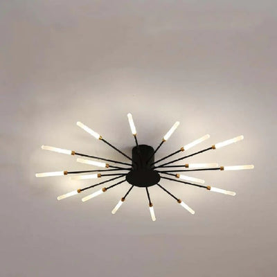 Firework Flush Ceiling Lamp LED Sputnik Flower Light For Living Room