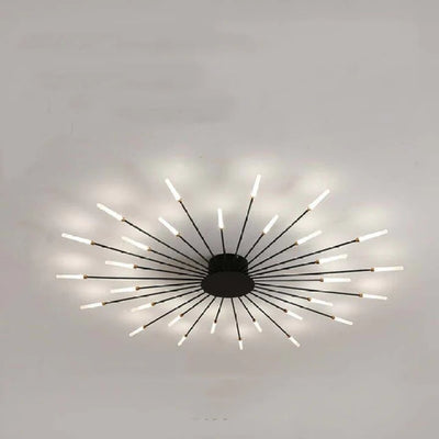 Firework Flush Ceiling Lamp LED Sputnik Flower Light For Living Room